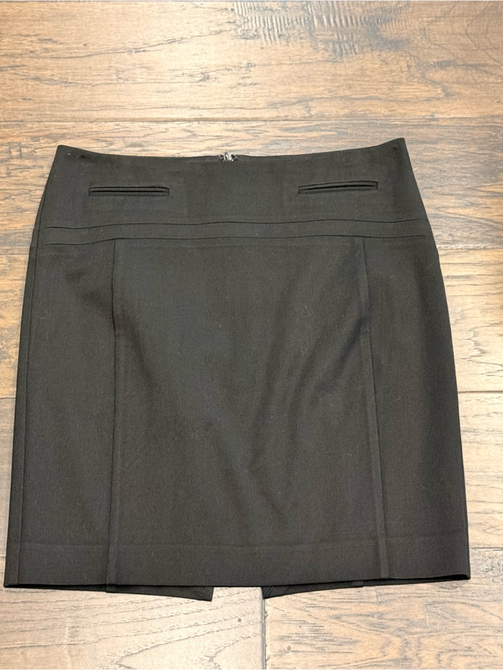 Express Black Tailored Pencil Skirt Front Pocket Detail Size 6